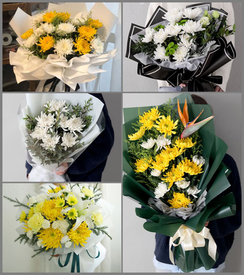 山西忻州五台县门限石乡闫家凹村白事花束代送